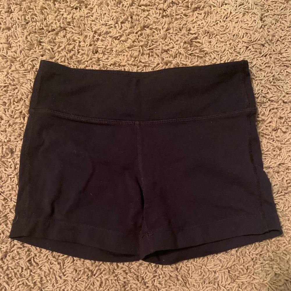 Athleta xxs black spandex shorts